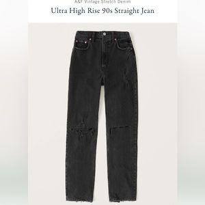 Ultra high rise 90s straight jeans